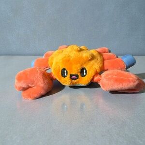 Bark Plush Crab Dog Toy - Orange and Blue